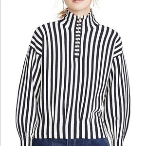 Striped knit zip pullover - Scotch and soda